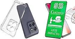 Kit Capa Capinha Anti Impacto + Película Ceramica 9D Para Motorola Moto Edge 60 Neo/Edge 50 Neo