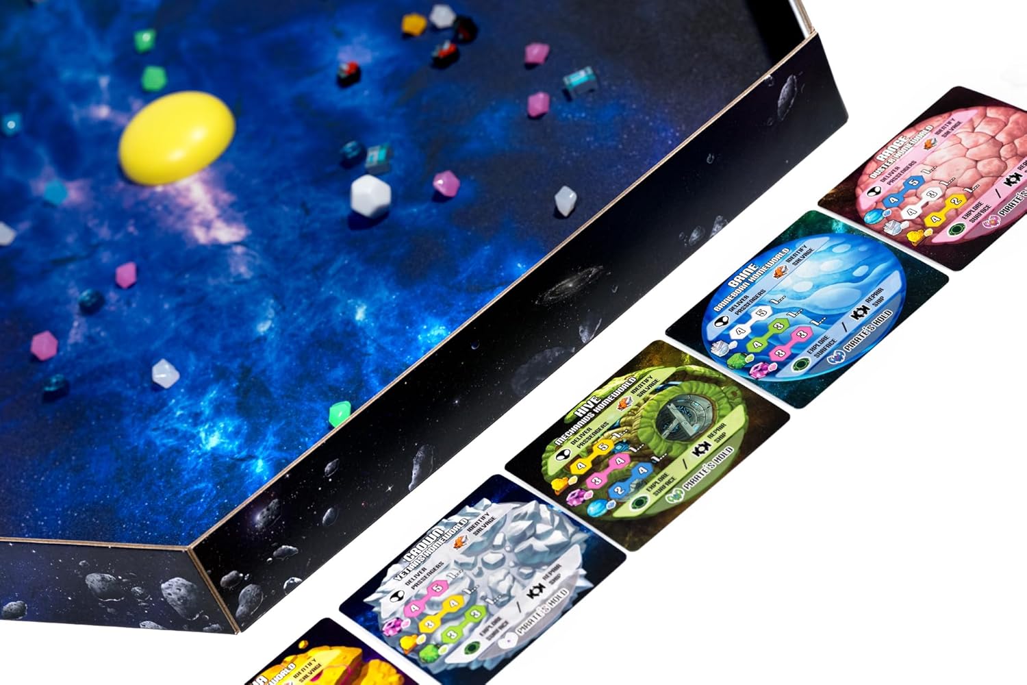 Space Mat by Phase Shift Games – Premium Neoprene Gaming Playmat (24x28 Inch) for Drop Drive & Tabletop Games | Stunning Sci-fi Artwork