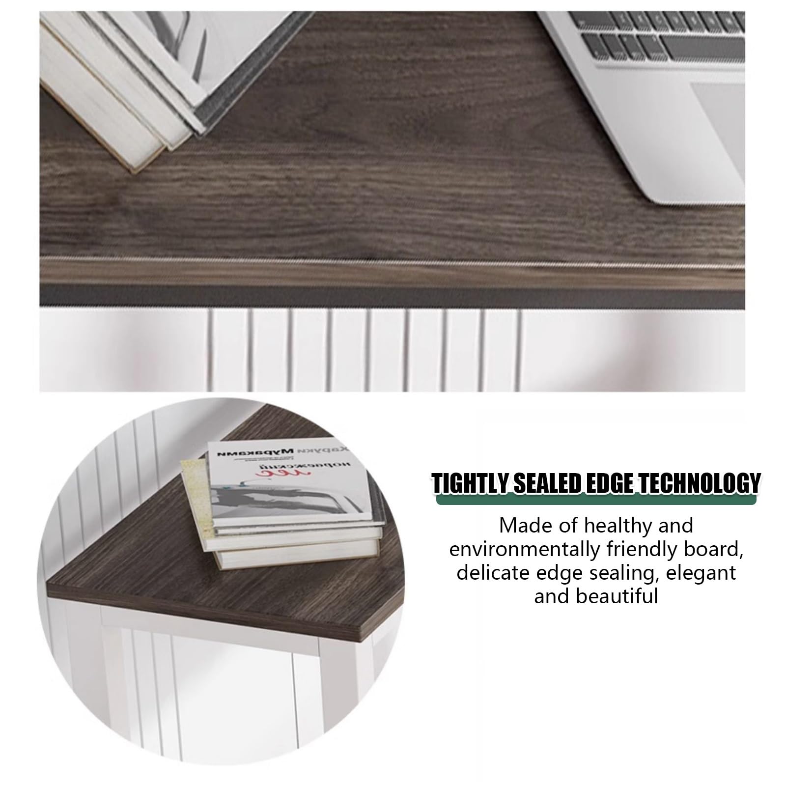 Table de bar rectangulaire en bois massif pour usage commercial et domestique, bureau de 2,5 cm d'épaisseur avec support en métal, forte capacité de charge