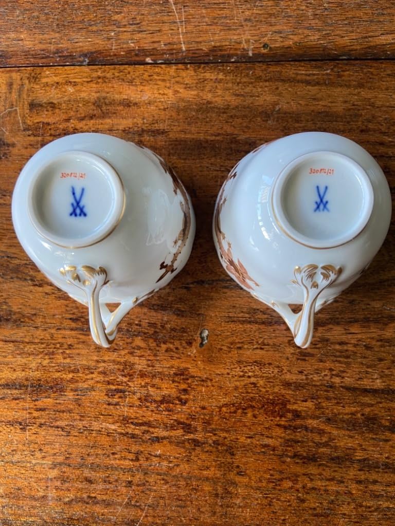 マイセンドラゴンシリーズデミタスカップ＆ソーサー 2客