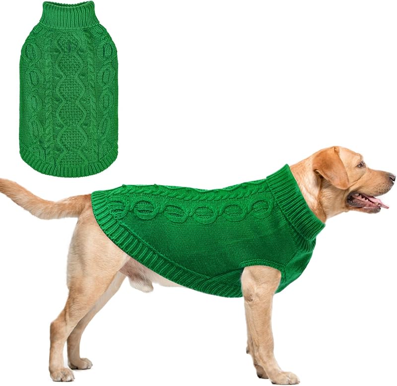 Suéter para Cães Gigantes em Tricô Macio com Gola Alta SCENEREAL, XXXL