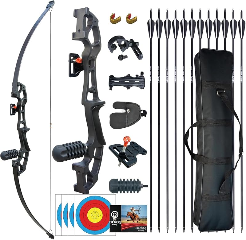 Tongtu Recurve Íj 30-40 lb Nyílakkal Kezdőknek és Felnőtteknek