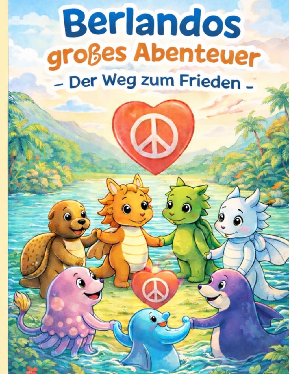 Berlandos großes Abenteuer - Der Weg zum Frieden: Ein Liebevolles Malbuch über Freundschaft und Frieden