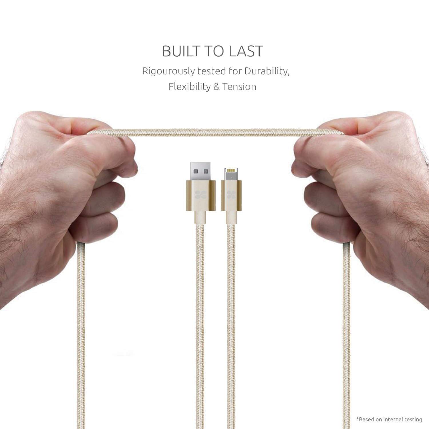 Promate 2-in-1 Charge-sync Cable USB - Lightning & Micro USB 1.2 m Gold linkMate-MUL Gold