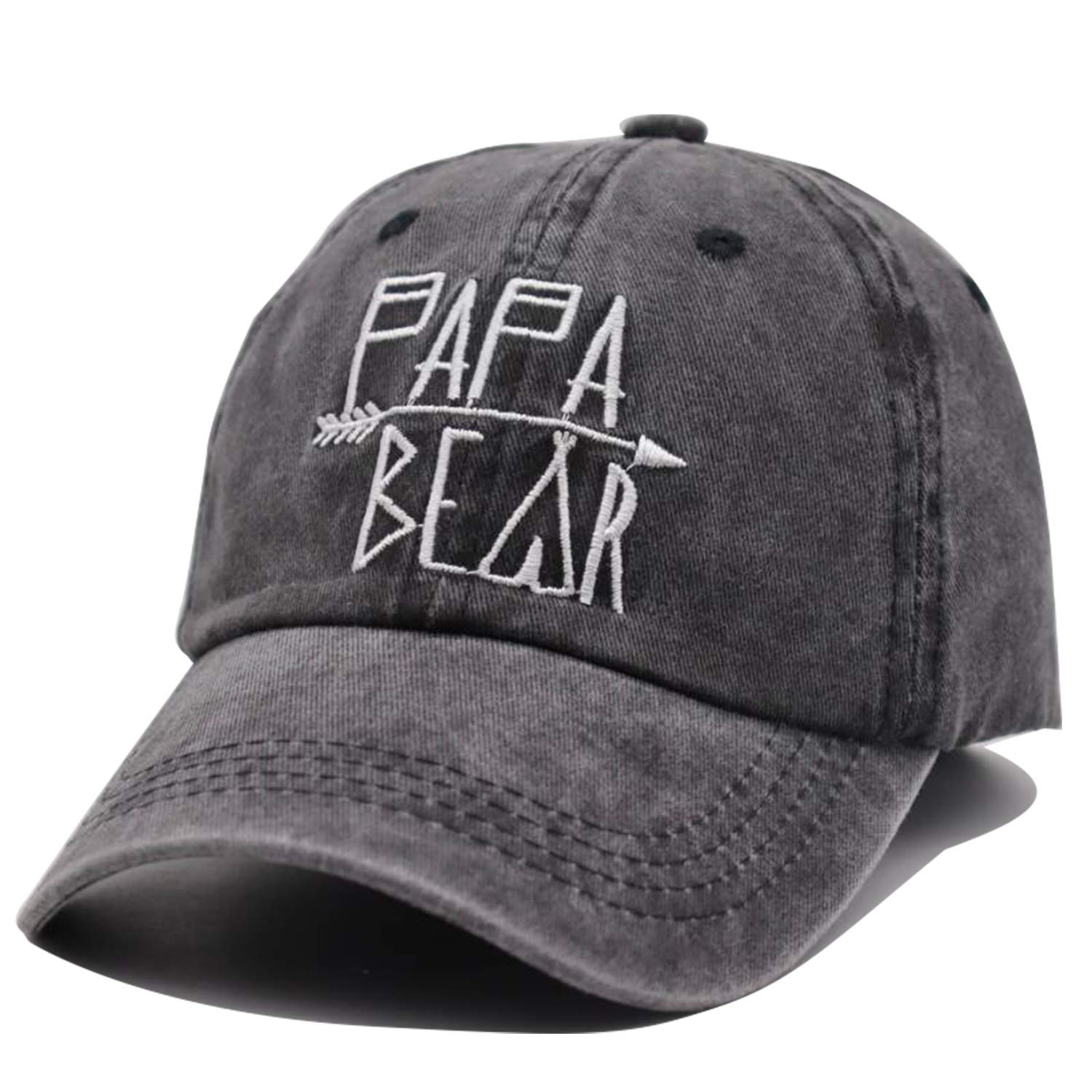 OASCUVERCat Mom Hats, Mama & Papa Bear Baseball Cap Denim Cotton Adjustable Unisex Hat