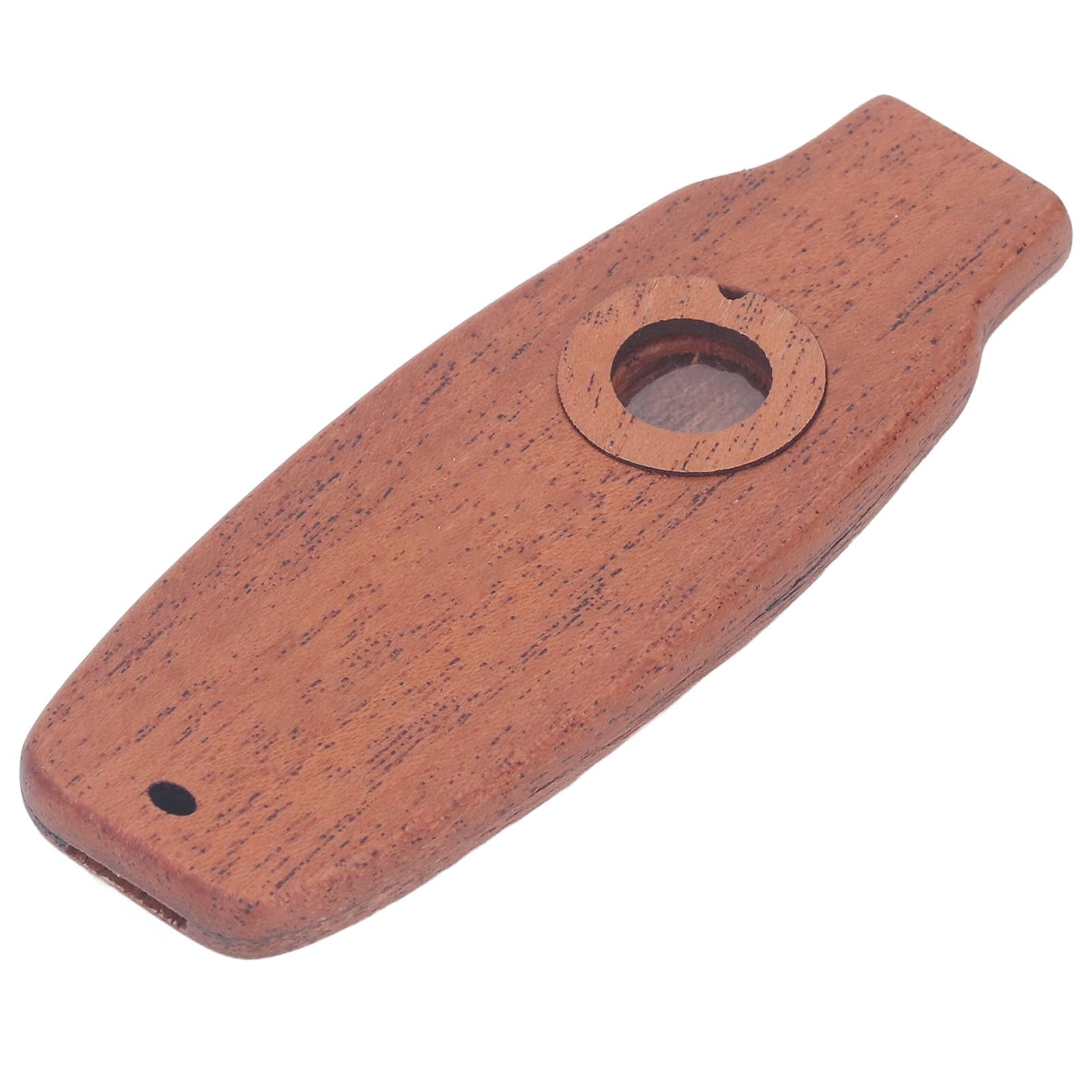 Kazoo, Portable Mahogany Kazoo Flute Musical Instrument with Flute Membrane for Children Beginner Adult (Type 2)