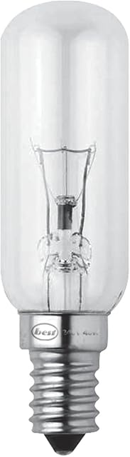 Merriway® BH00637 (2 Pcs) SES Appliance Lamp Tubular Shape for Cooker Hood Twin Pack, 40 W, 240 V - Pack of 2 Pieces