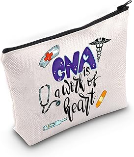 TSOTMO CNA Gift Nursing Zipper Pouch Gift CNA Graduation Gift Nursing Assistant Gifts CNA Appreciation Gift Thank Gift (CNA Heart)
