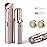 Facial Hair Removal for Women, Painless Hair Remover Device Lady Face Electric Razor for Lip, Chin,arms with USB Rechargeable Included 2 pc Replacement Heads