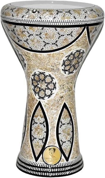 Arabic Darbuka doumbek drum tabla classic 17/17.5 inch inlaid mother of pearl