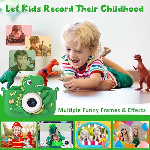 Miniatura 5 de NIDOOT Cámara para niños, cámara digital HD para selfie 2023, cumpleaños para niñas y niños de 3 a 12 años, cámara para niños pequeños, cámara para