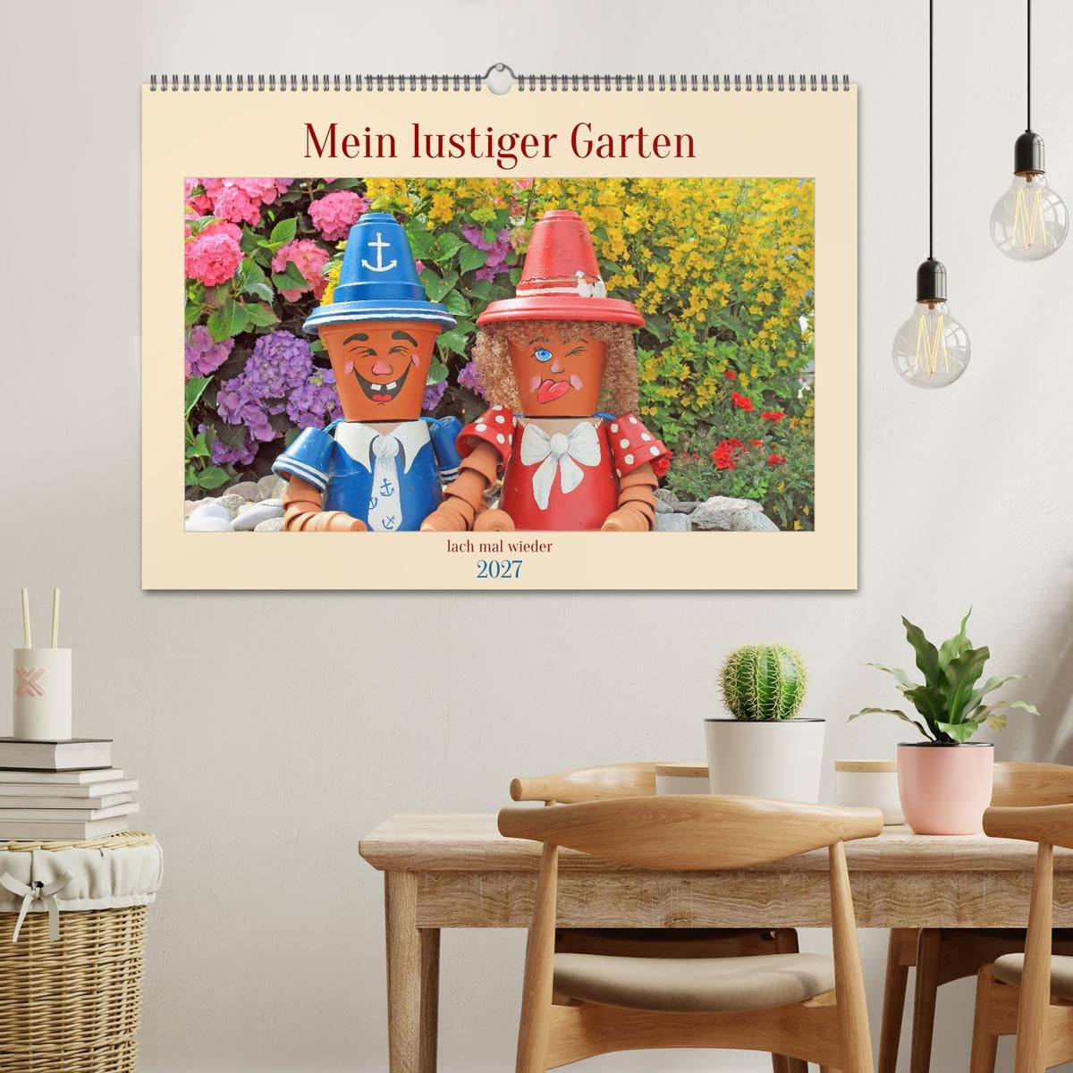 CALVENDO - Mein Lustiger Garten, lach mal wieder (Wandkalender 2027 DIN A2 quer), Monatskalender: Lustiger Gartenkalender für die ganze Familie