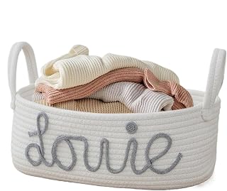 Baby Nappy Organizer - Baby Diaper Smand Basket | Diaper Rope Storage Basket with Handle | Kids Storage Bin | Caddy Organizer with Baby Nappy | Sleeping Bag