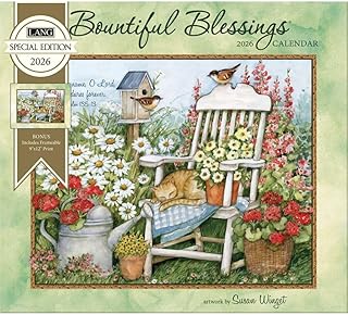 Lang Companies, Bountiful Blessings Special Edition 2026 Wall Calendar by Susan Winget, 12.5'' X 14'', 12-Month Calendar with Stapled Binding