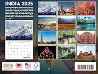 Vista 82 de Calendario de pared mensual 2025 de México, 12 meses, fabricado en Estados Unidos