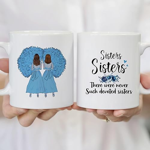 Miniatura 4 de Gossby Taza de café para hermana, regalo para hermana de parte de hermana, Navidad, cumpleaños, regalo de larga distancia para hermana del alma,