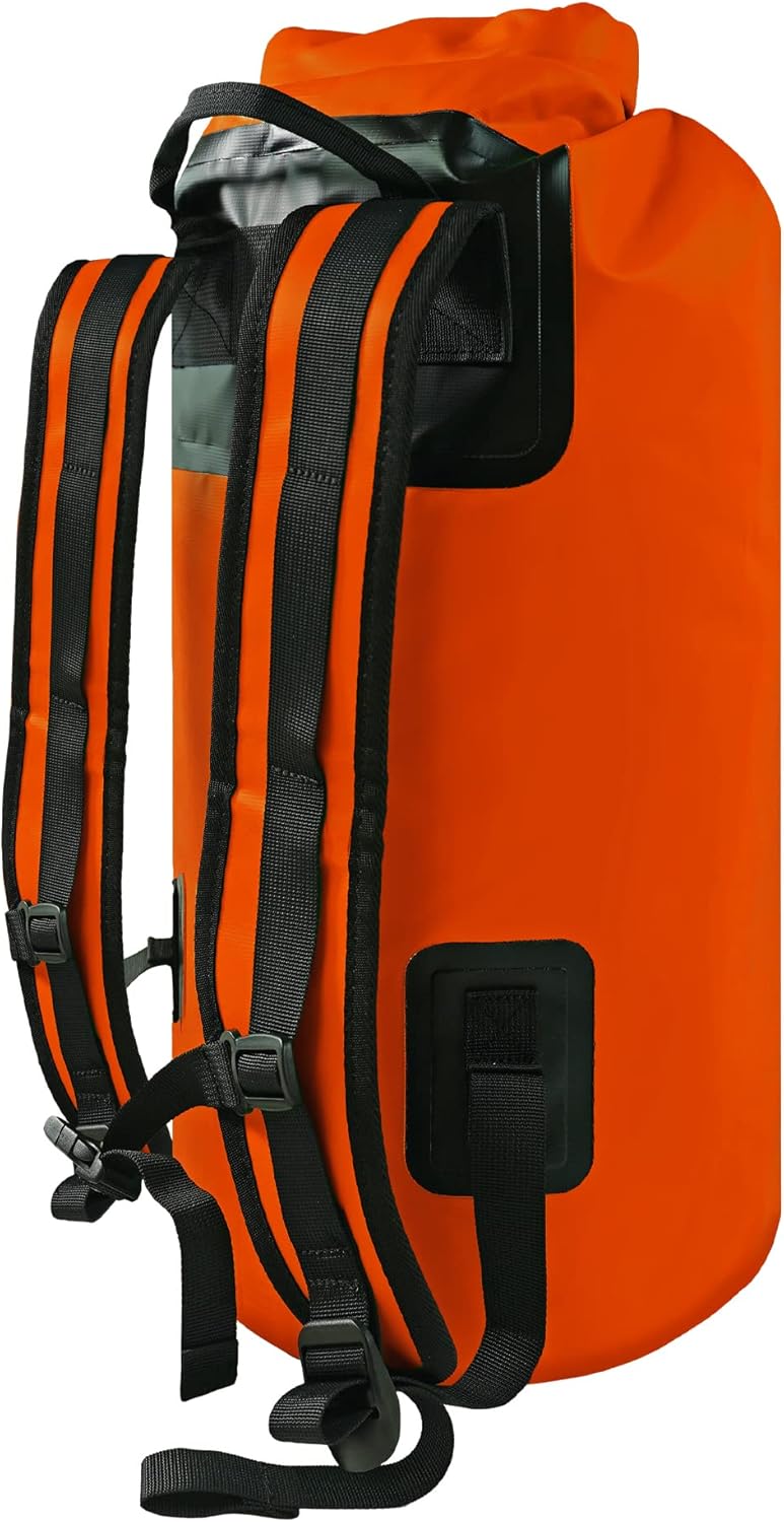 NIXY Premium 20L/30L Dry Backpack Accessory - Spacious Waterproof Storage Solution for All Your Outdoor Adventures, Paddleboarding, Kayaking, Camping & More (Orange, 30L)