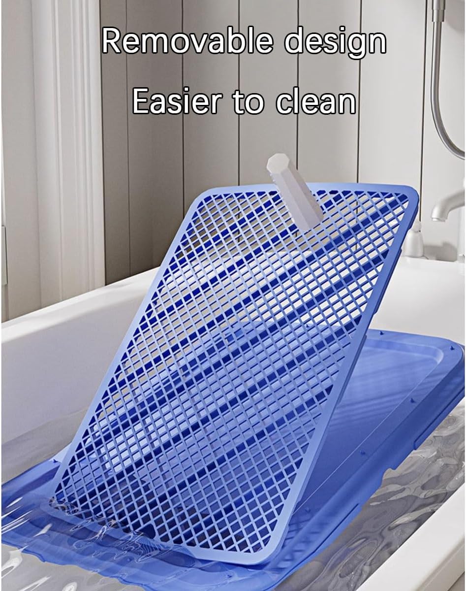 Mesh Grids Training Pad Holder, Puppy Pad Holder Tray, Splashproof Easy to Clean, Detachable Design, for Dogs and Cats(Yellow,Small)