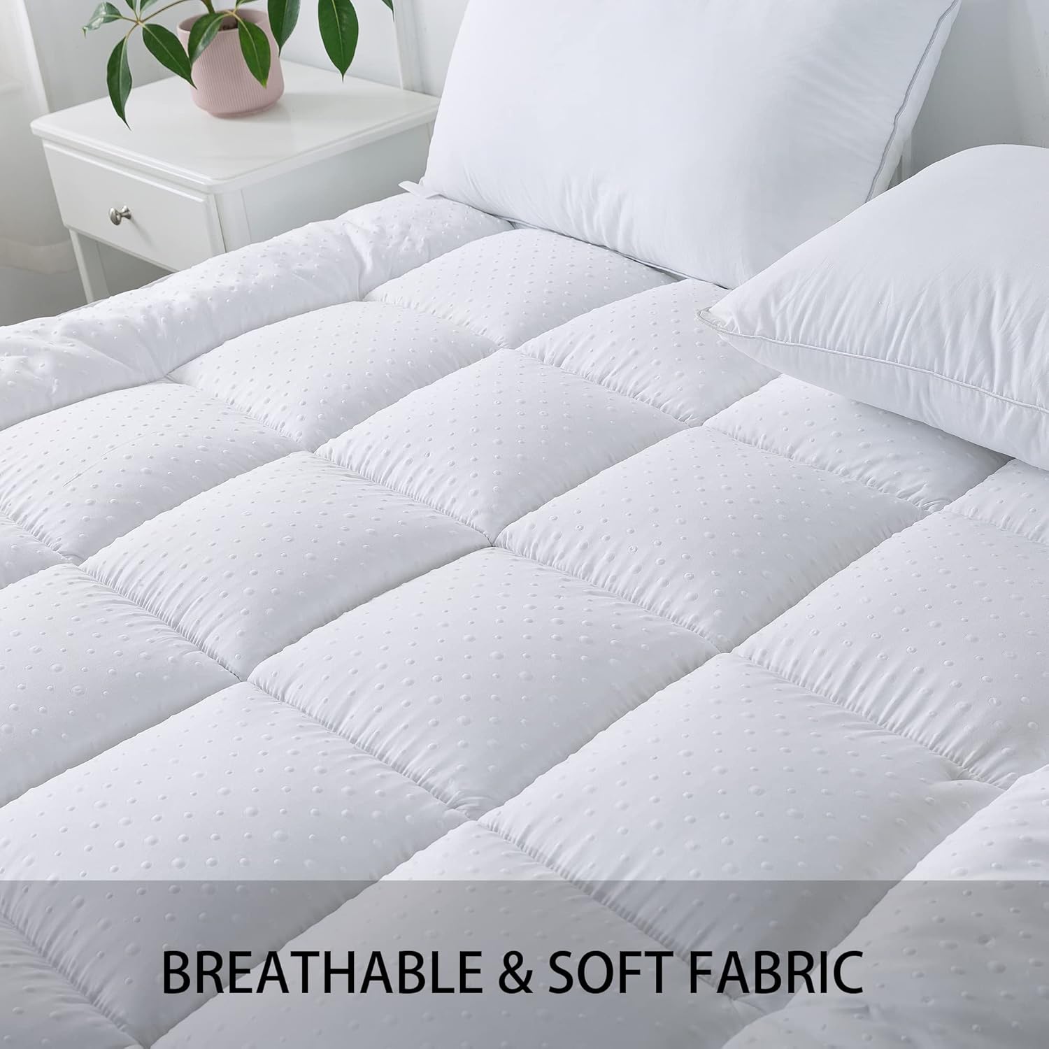 Buу 1 gеt 1 Naluka Mattress Topper Queen Pillowtop Mattress Cover Microfiber Cooling Mattress Pad with Deep Pocket - Extra Thick 2 Nеw Dеаl Naluka Mattress Topper Queen Pillowtop Mattress Cover Microfiber Cooling Mattress Pad with Deep Pocket - Extra Thick 2