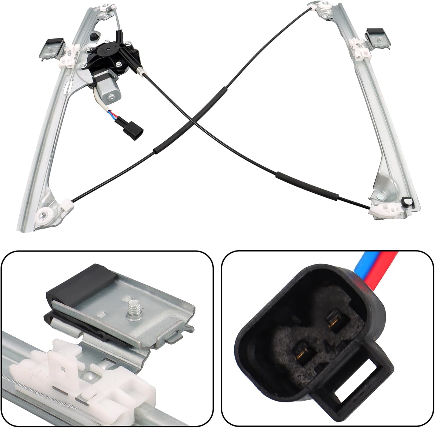 labwork Front Left Window Regulator with Motor Replacement for Chevy Silverado 1500 2007-2013 Replacement for GMC Yukon XL 1500 2007-2014 741-442