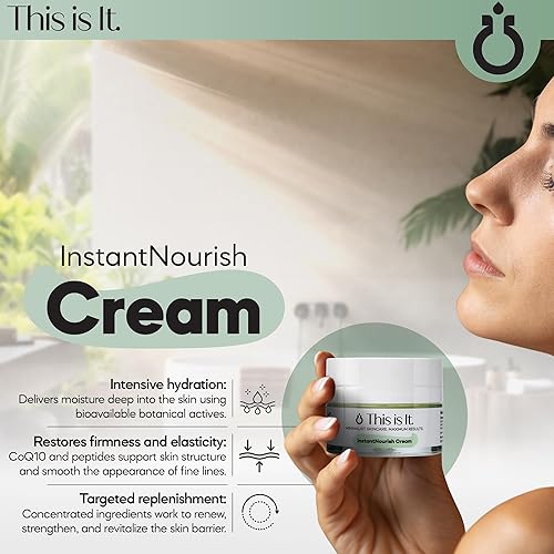 Miniatura 2 de InstantNourish Cream – Hidratación 24H y soporte de barrera | Botánicos activos patentados | Destilación molecular | Rosa búlgara, colágeno y ácido