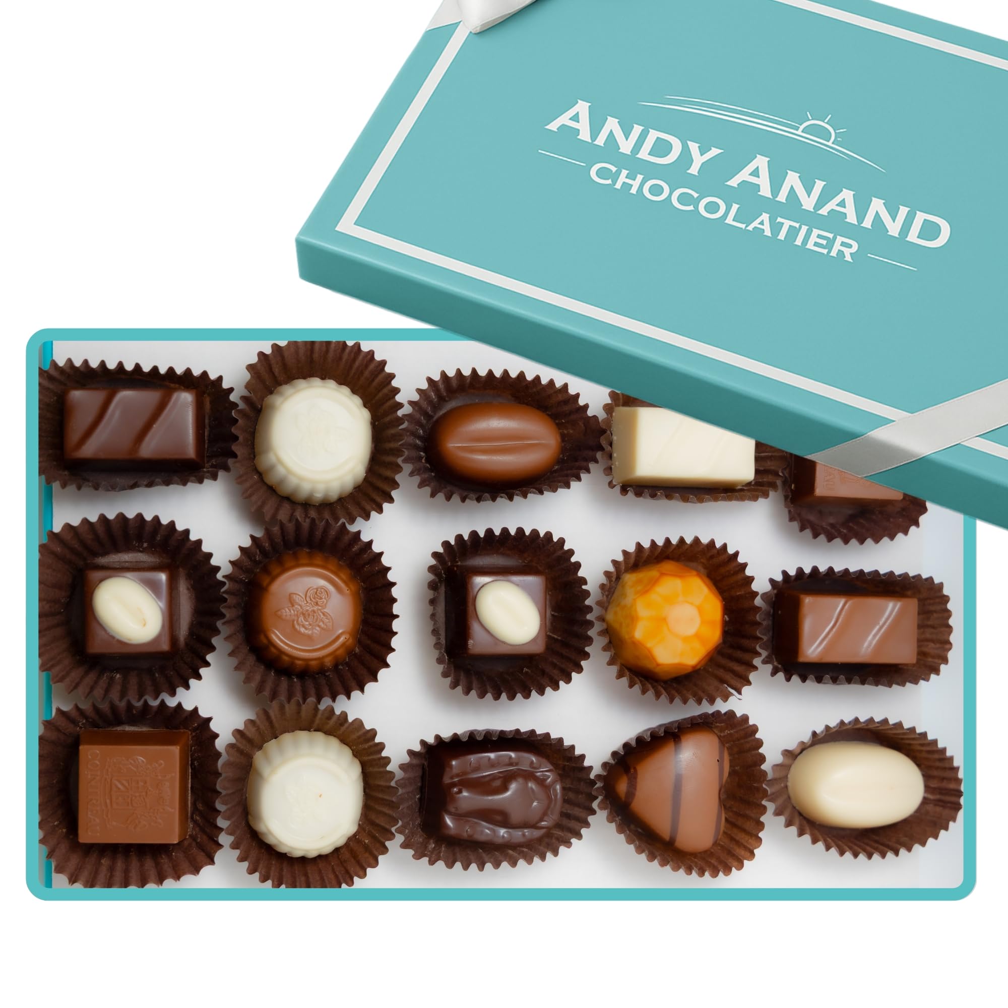 Andy Anand Sugar Free Belgian Chocolate Truffles | Exquisitely Delicious, You Won't Believe They're Sugar Free | Diabetic Friendly Gift Box | Perfect for Connoisseurs, Amazingly Delicious (15 Pieces)