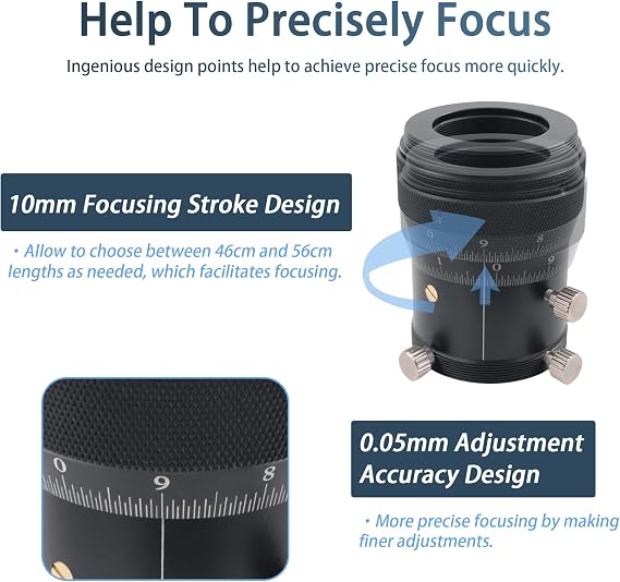 Astromania 2 Helical Micro Focuser - Bundle with - 1.25 High Precision Double Helical Focuser