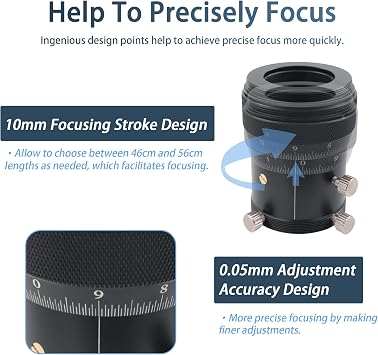 Astromania 2 Helical Micro Focuser - Bundle with - 1.25 High Precision Double Helical Focuser