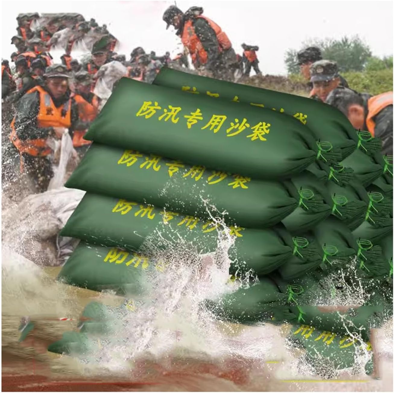 Flood Bags, Sandless Sand Bags for Anti Flood Control Water Activated Flood Barriers for Home Door Alternative Sandbag Rain Protection