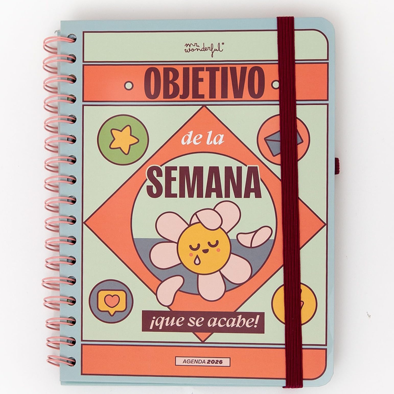 Mr. Wonderful - Wonder Small 2026 Diary Set with Week to View + Pen - Goal of the Week: End of the Week!