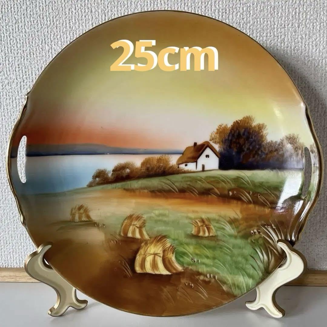 ◇オールドノリタケ◇飾り大皿◇両耳付き◇１９０８年◇英国輸出向け◇２５cm◇ Amazon.co.jp: オールドノリタケ飾り大皿両耳付き1908年英国
