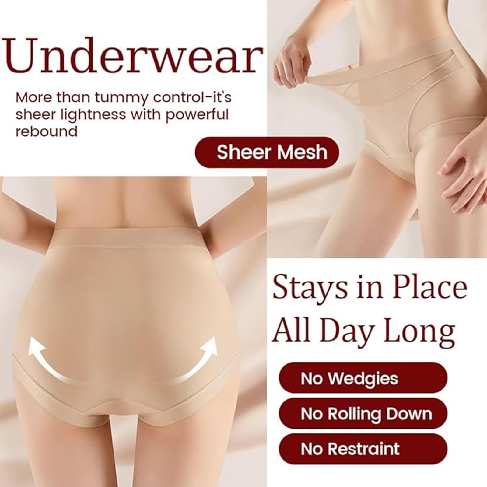 Ropa interior única con control de abdomen para mujer, ropa moldeadora, cintura alta, control de abdomen, sin costuras, faja