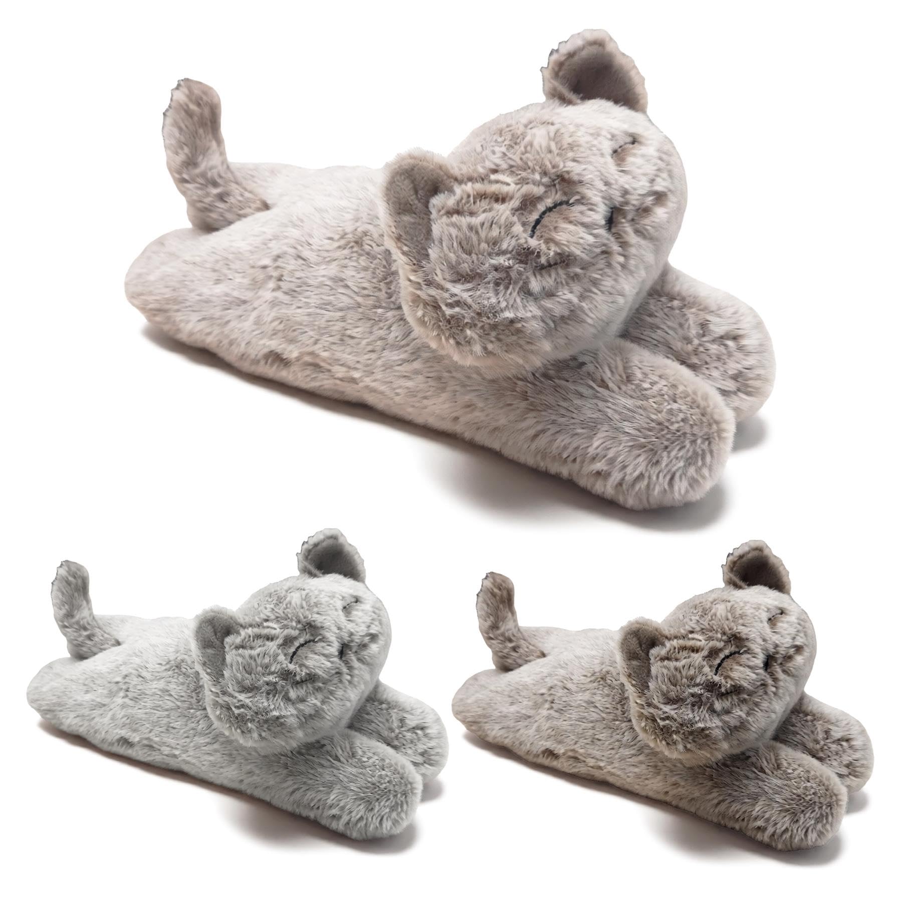 Geezy Assorted Weighted Cat Door Stop Animal Design - Heavy Decorative Fabric Pet Floor Stopper - Fluffy Novelty Decor For Bedroom, Living Room, Cute Home Gift For Cat Lovers, Colours