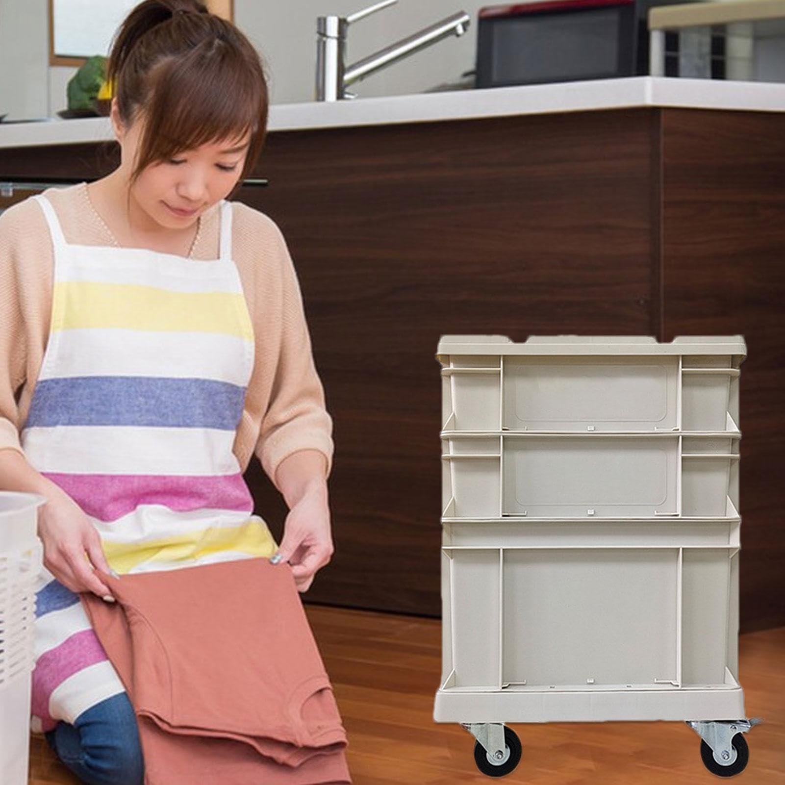 Contenitori portaoggetti con coperchio, impilabili in stile industriale, contenitori impilabili in stile industriale, per piantare fiori e vestiti | Casse Per Garage E Traslochi Per Traslochi Imballaggio Garage Seminterrato Soffitta
