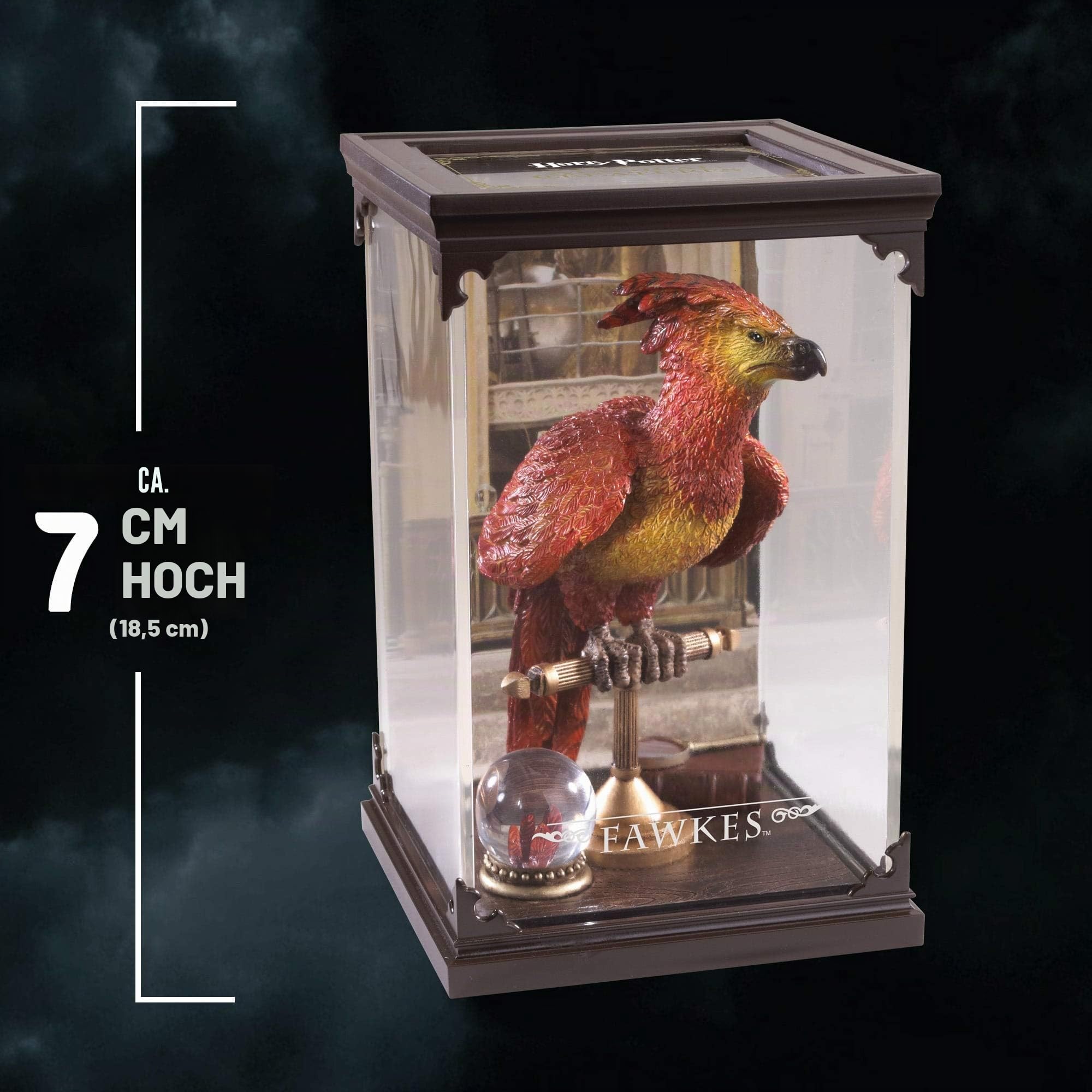 The Noble Collection - Magical Creatures Fawkes - Hand-Painted Magical Creature #8 - Officially Licensed 7in (18.5cm) Tall Harry Potter Toys
