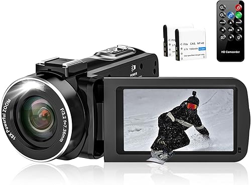 Miniatura 1 de 2.7K videocámara cámara de vídeo 42MP 18X cámara de vídeo digital para YouTube 3.0 '' 270 grados rotación pantalla grabadora de vídeo Vlogging