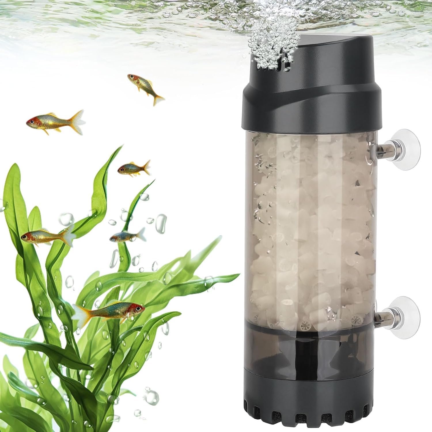 VAYINATO Nepall Aquarium Fluidized Moving Bed Filter,Fish Tank Bubble Bio Filter Media With Air Stone Dissolved Oxygen(Lh-300) (B0CTQ91P7T) Amazon Price History, Amazon Price Tracker