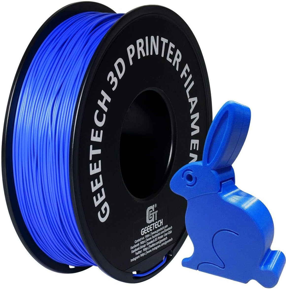 GEEETECH PLA Filament 1.75mm 1Kg Spool for 3D Printer,Vacuum Packaging,Blue