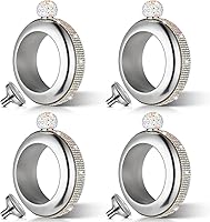 Vista 7 de 4 Set 3.5 oz Creative Bracelet Flask 304 Stainless Steel Bangle Flasks AB Crystal Flasks for Women with Rhinestones Lid Bangle Bracelet Flask Funnel