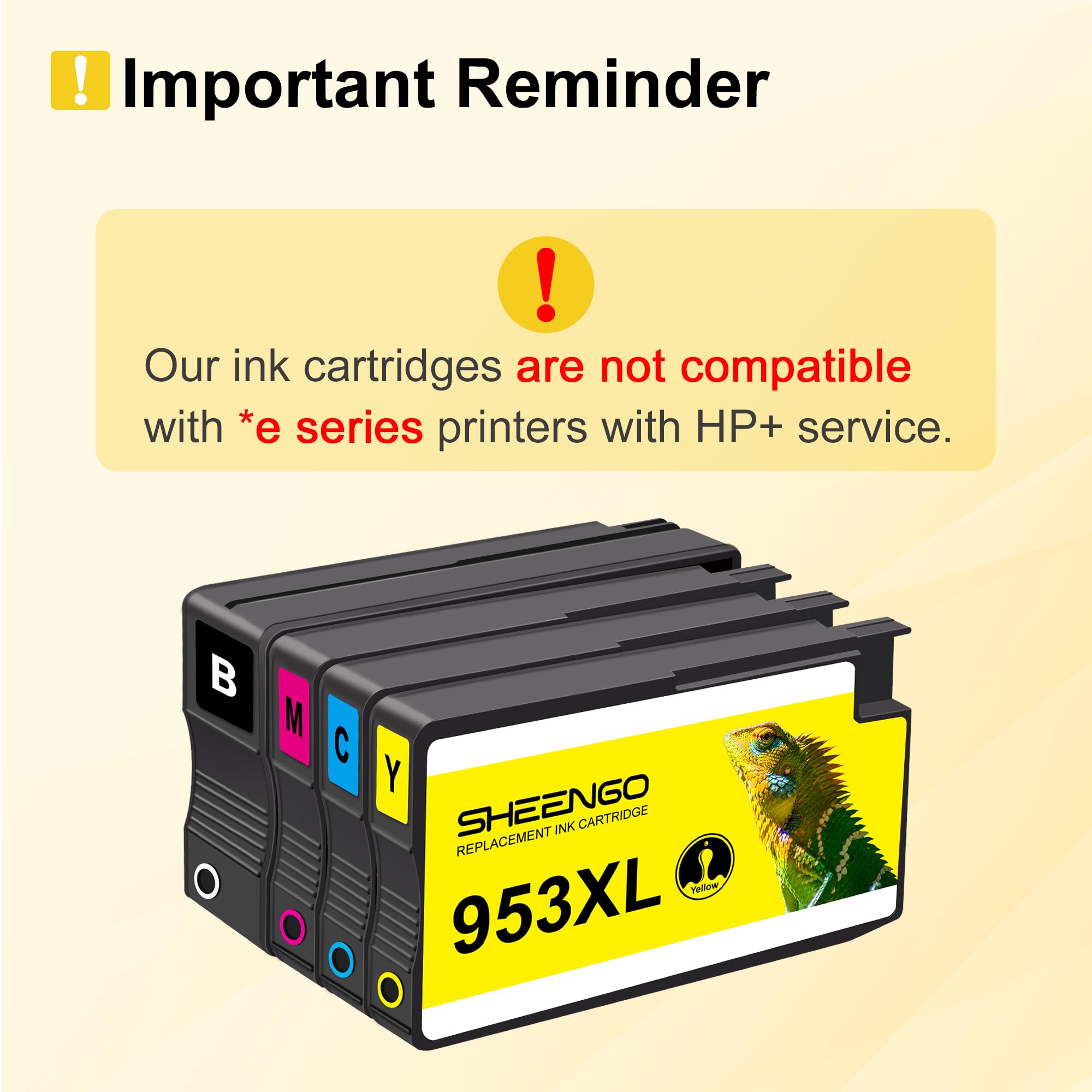 953XL Multipack Compatible para HP 953XL Multipack para HP Officejet Pro 7740 Cartuchos 7720 8710 8715 8720 8730 8200 8210 8725 7730 7740 7700 8718 8719 874 0 953 XL (negro, cian, magenta y amarillo — view 6