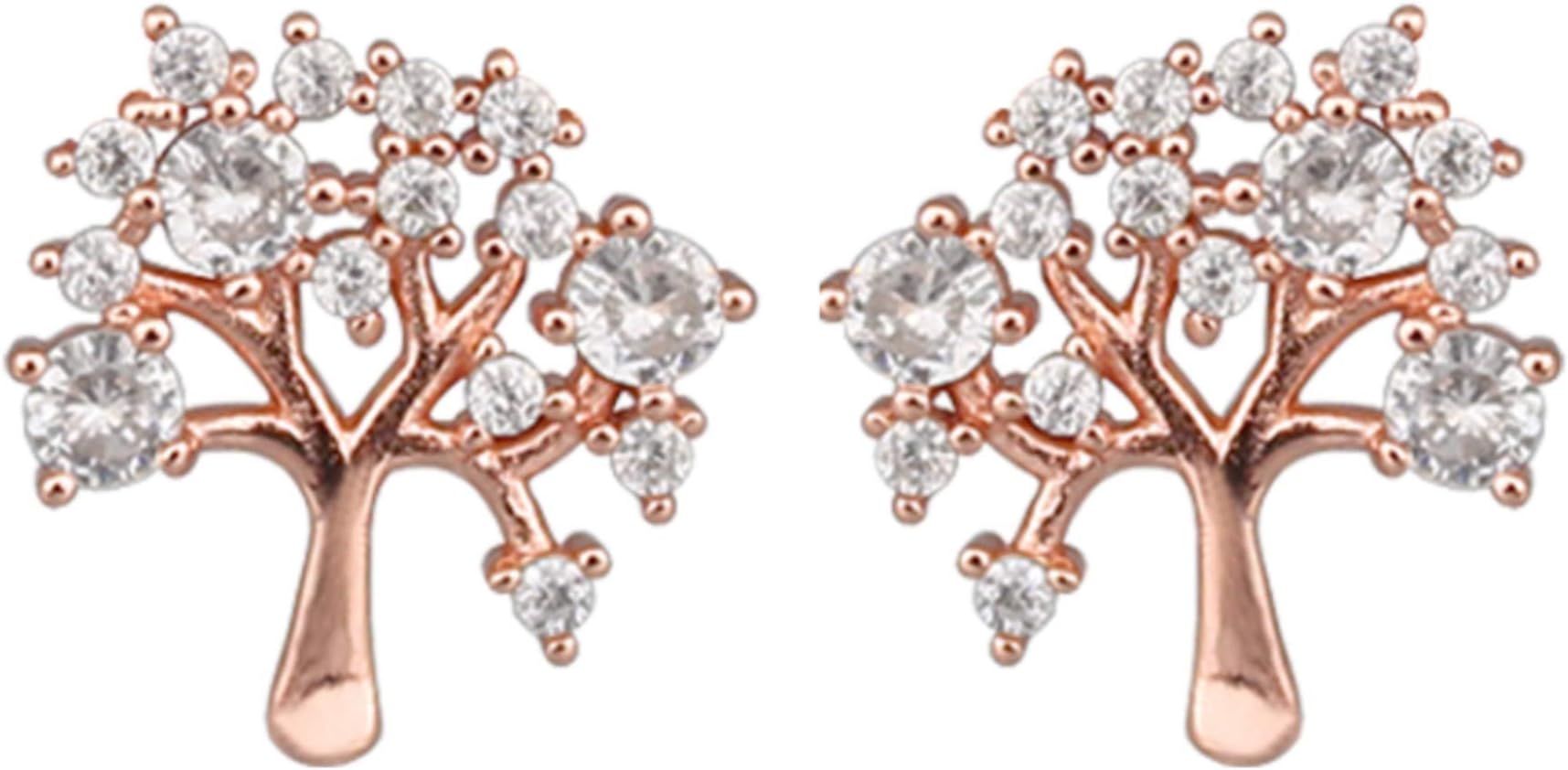 GIVA925 Anushka Sharma Rose Gold Tree of life Earrings | Gifts for Girlfriend, Gifts for Women and Girls | With Certificate of Authenticity and 925 Stamp | 6 Month Warranty*