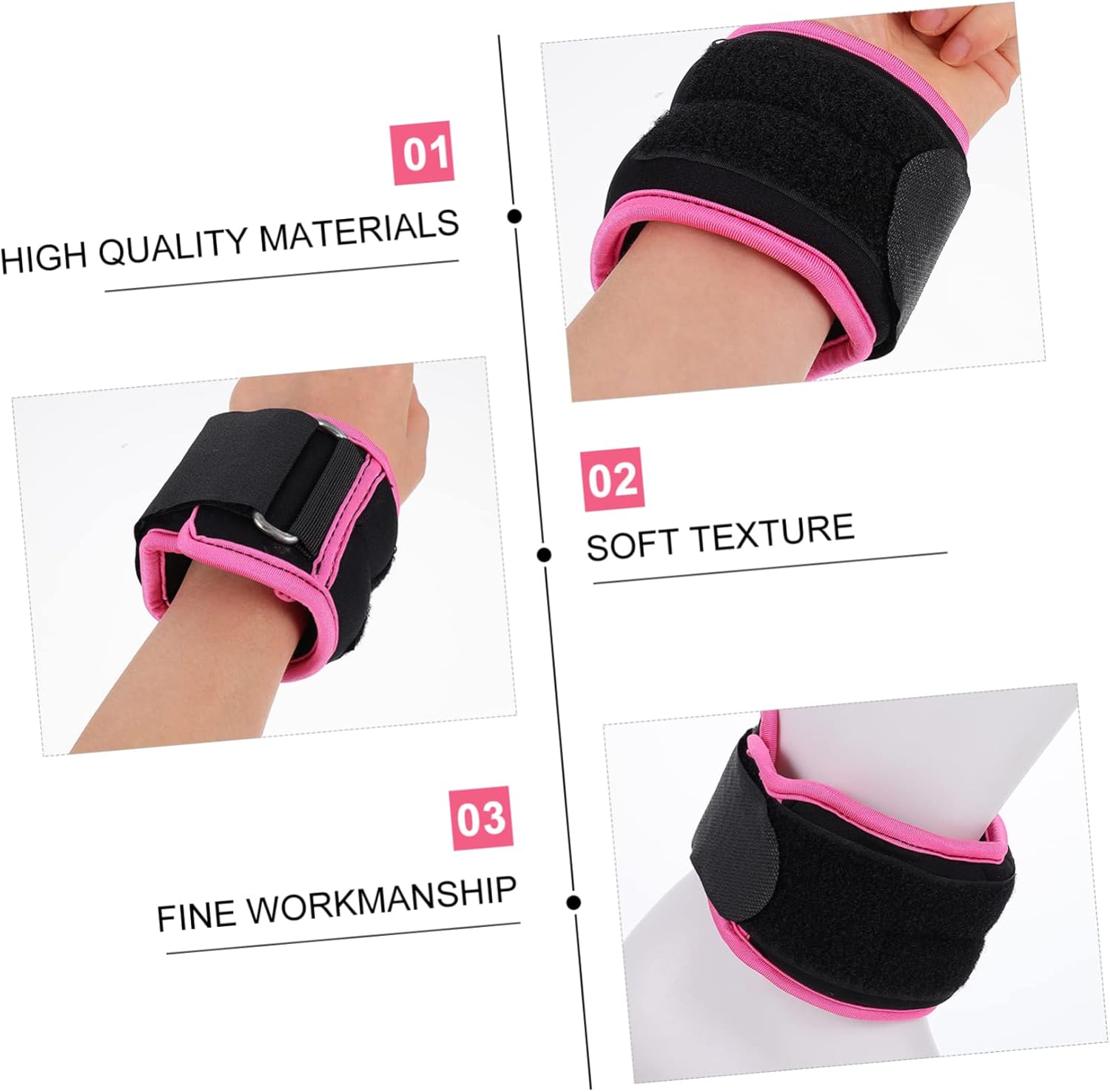 KICHOUSE 2pcs Weight Belt Leg Weights Training Tools Fitness Straps Ankle Leg Rings for Adults Boys and Girls