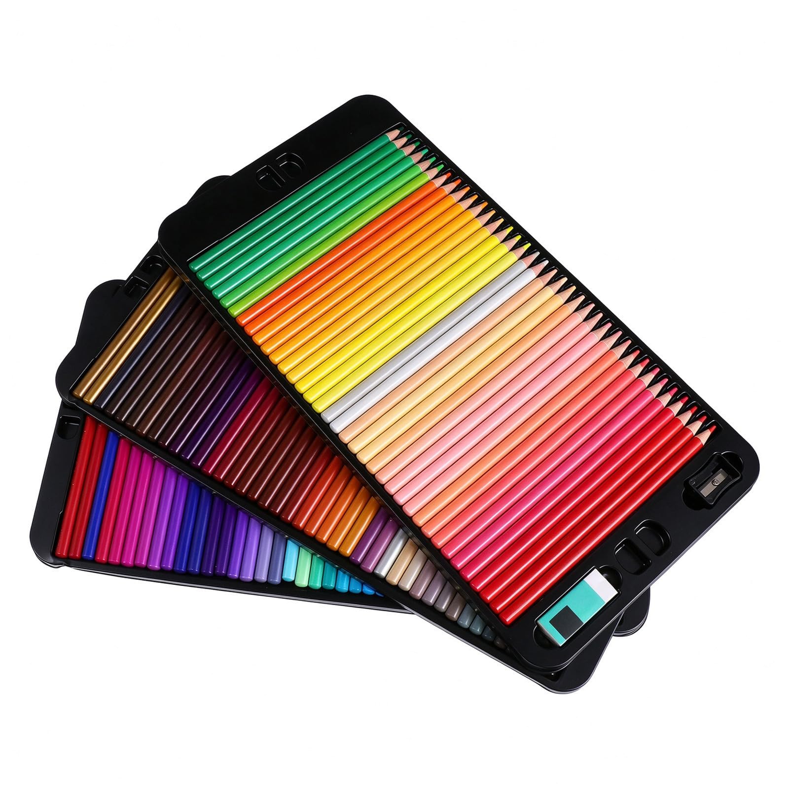 Set di 120 matite colorate in legno per disegno e sketching