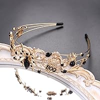 Vista 117 de HEIDKRUEGER Diademas para el día de San Valentín con diamantes de imitación con purpurina y corazón para el cabello, accesorios para el día de San