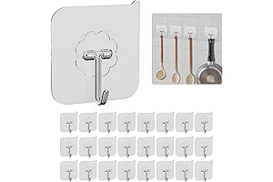 24 Pack Kitchen Hooks for Hanging Utensils