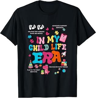 Retro In My Child Life Era Certified Child Life Specialist T-Shirt