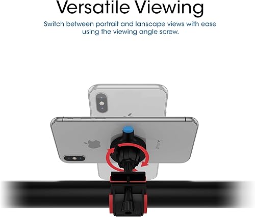 Miniatura 5 de TechMatte - Soporte universal para bicicleta para manillar ajustable para cualquier teléfono incluyendo iPhone X, 8, 8 Plus Galaxy S9, S9 Plus, S8,