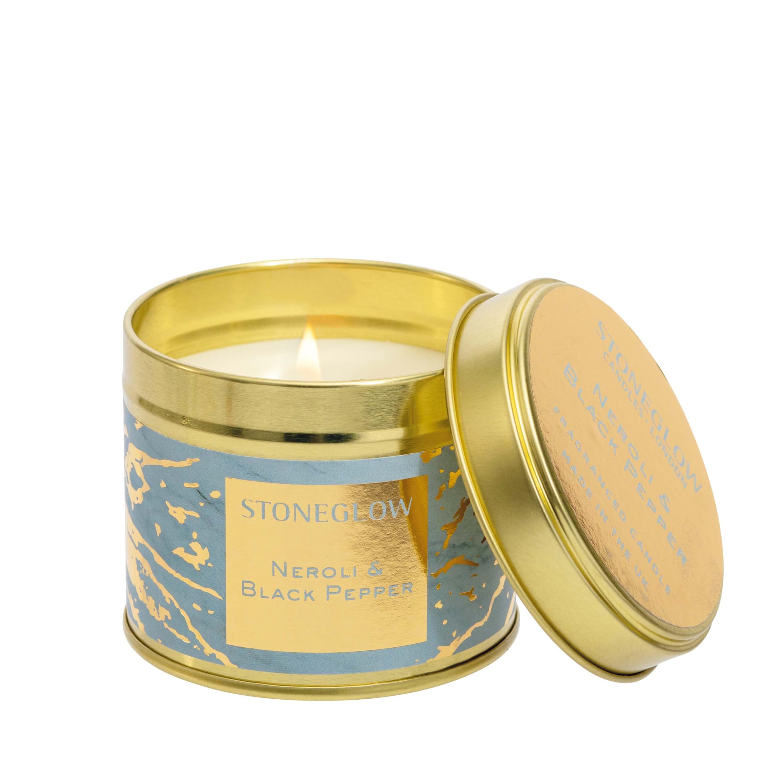 Stoneglow Candles London Stoneglow - Luna - Neroli & Black Pepper - Candle Tin New