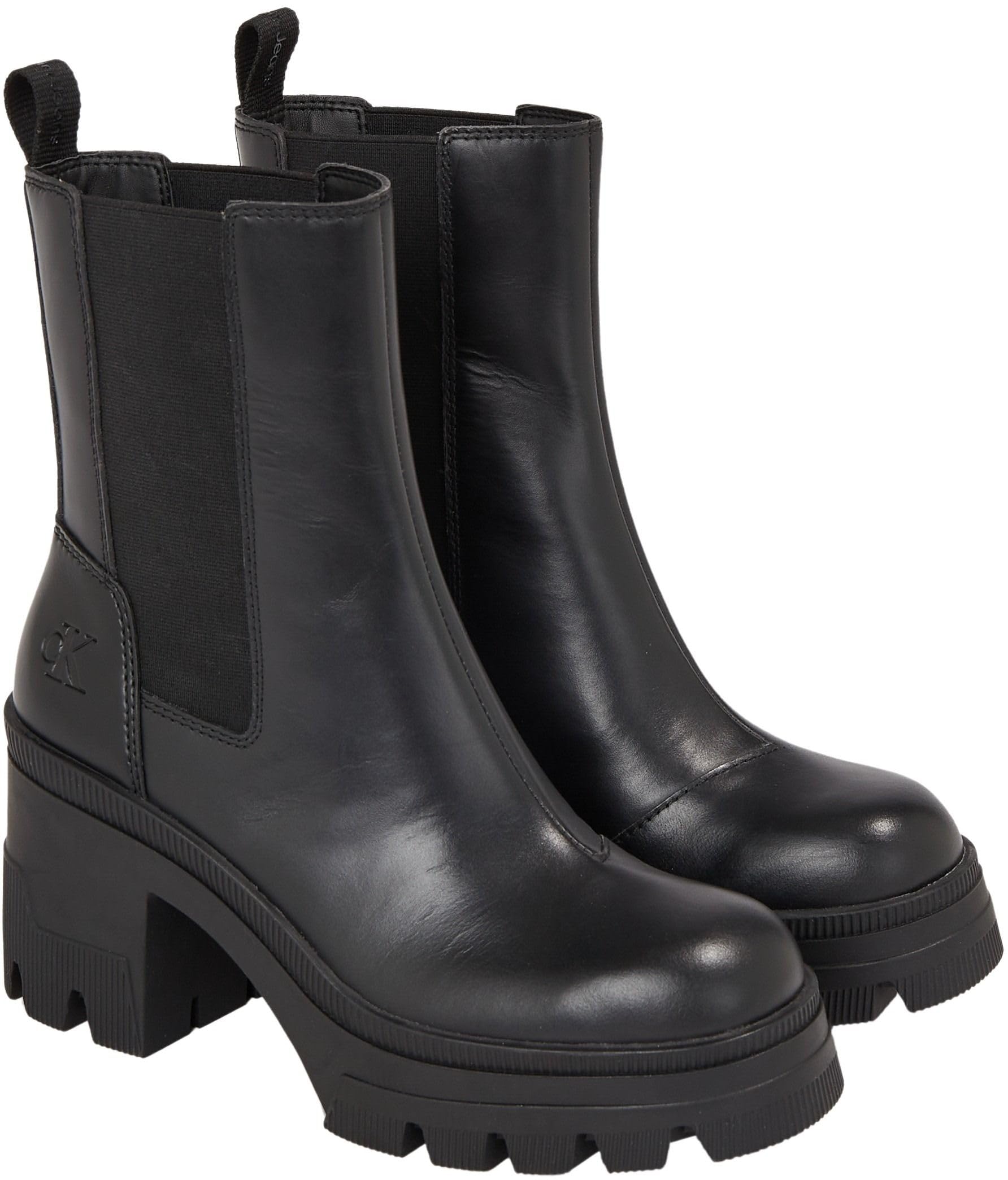 Calvin Klein Classic Cupsole Laceup Low Lth, Black, 6.5