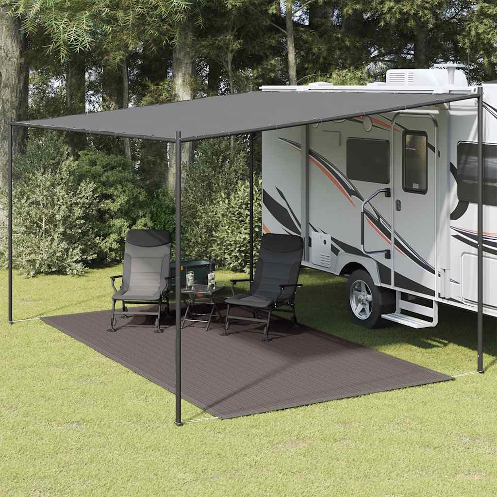 Zeltteppich Blau und Grau x Polyethylen faltbar leichtes Zeltzubehör wetterfest und langlebig für Camping Outdoor Wandern Festival Strand